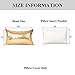 YOUR SMILE Pack of 2, New Luxury Series Gold Decorative Glitzy Sequin & Comfy Satin Solid Throw Pillow Cover Cushion Case for Wedding/Christmas,12