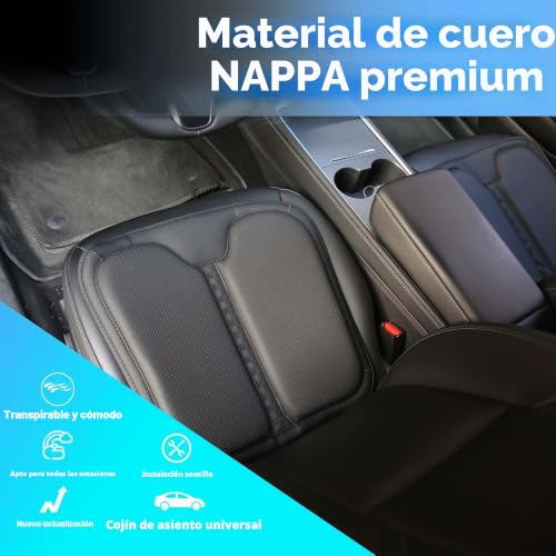 Miniatura 3 de Ywooon Cojín De Asiento Coche Fundas De Asiento De Espuma De Memoria, Protector Asiento Coche, 2 Piezas Cojín Para Asientos Delanteros Universales, Adapté À La Voiture, À La Chaise De Bureau
