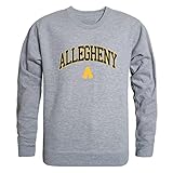 Allegheny College Gators Campus Crewneck Pullover Sweatshirt Sweater - Heather Grey, X-Large