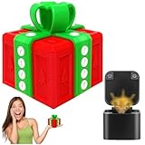 KutaKuta Caja Sorpresa - 3D Impresa Cajas Regalo con Llave Oculta, Caja para Regalo Realmente Molesta para Adultos Niños, Cajas Sorpresa Regalos para Navidad, Cumpleaños Fiestas (Rojo + Verde)