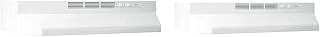 Broan-NuTone 412401 Non-Ducted Under-Cabinet Ductless Range Hood Insert, 24-Inch, White & 413001 Non-Ducted Under-Cabinet Ductless Range Hood Insert, 30-Inch, White