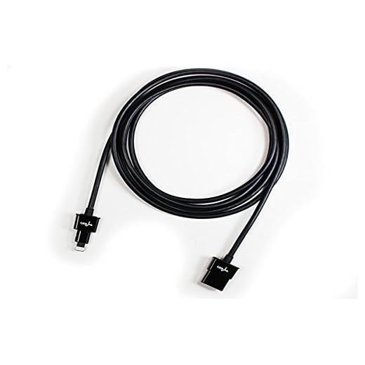 CableJive dockXtender L, svart 180 cm förlängningskabel för iPhone och iPad