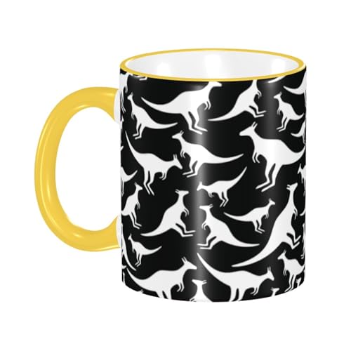 Ɣ̃JK[ }OJbv R[q[Jbv Yellow  HJbv eB[Jbv ϔM}O ۉ ϗ  傫 ~NRbv 330ml G ƒp vg蕨