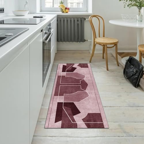 Alfombra de pasillo lavable para evitar resbalones y decorar el hogar 5