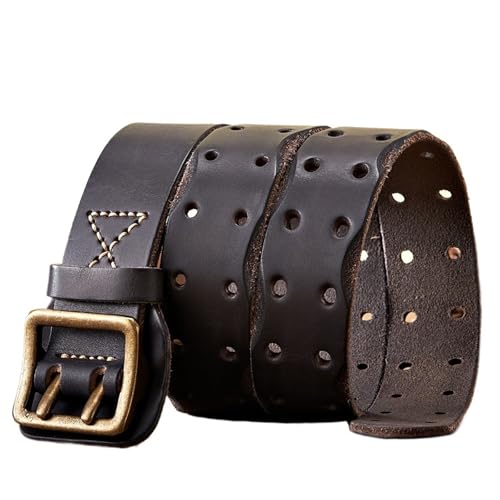 Ceinture en cuir noir homme robuste pour en finir avec les sangles qui cassent