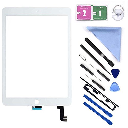 Vitre Tactile iPad Air 2 A1566 Écran Fissuré Solution de Réparation avec Adhésif et Kit Outils