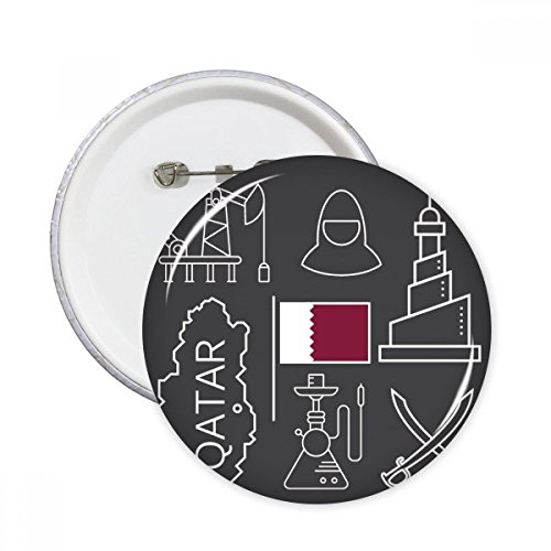 Badge drapeau Qatar XL pour masquer une imperfection de vêtement