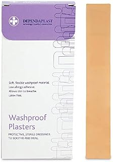 Reliance Medical Dependaplast REL530 Washproof Plaster, 4 cm x 2 cm (Pack of 100)