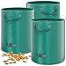 Gartensack 3x Gartenabfallsack Laubsack 272L selbststehend mit doppeltem Boden und zusätzlichen Nählinien Stabil Wasserdicht UV-Beständig robuste Polypropylen-Gewebe (PP) 150g/m² 390g