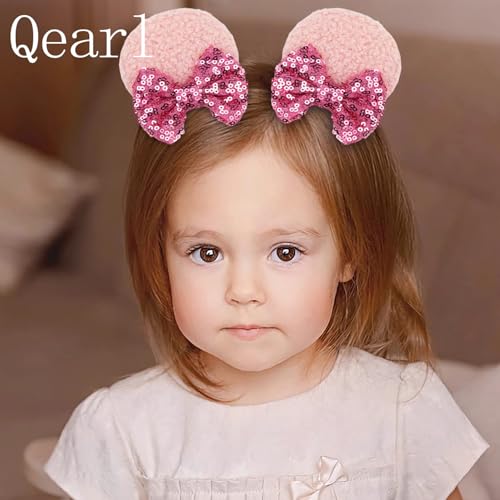 Pinzas para el cabello con orejas de ratón, 12 piezas miniatura 6