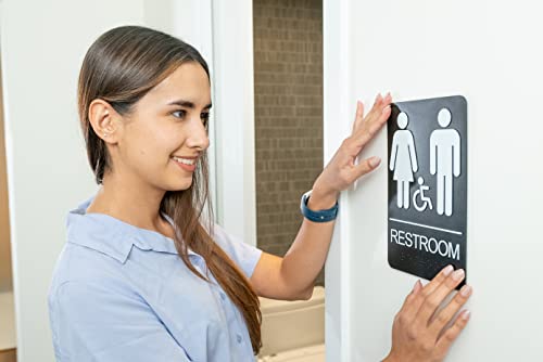 ASSURED SIGNS Restroom Sign for Business - 9 x 6 Inch - 1 Pack — view 6