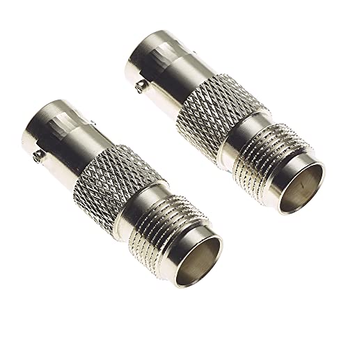 Keple Adaptador De Enchufe BNC A Enchufe TNC, 50 Ohm, Cuerpo De Latón Niquelado   Adaptador De Enchufe Macho Hembra, Adaptador Coaxial 2, Adaptadores Coaxiales   Paquete De 2
