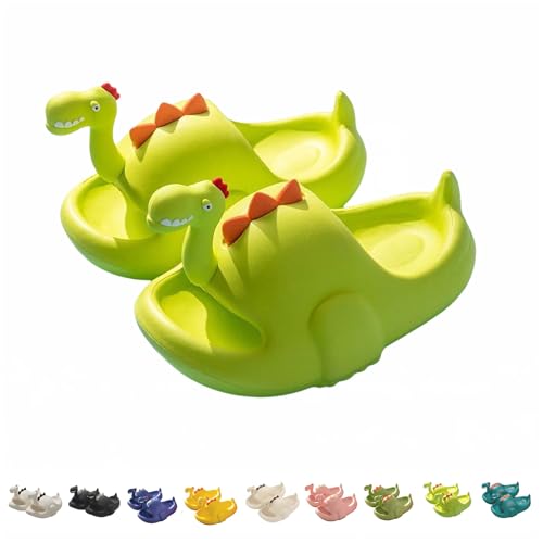 Dinosaur Slippers Sandals, Cute 3D Funny Dino Non-Slip Slides, Novelty Open Toe Sandals, House Bath Slippers, Summer Outdoor Beach Shoes for Adult Kids