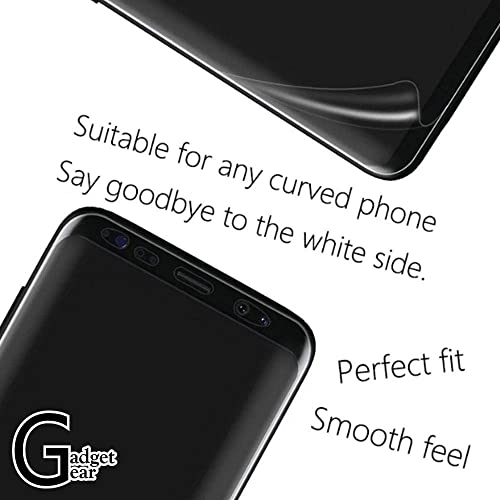 Image of Techsage Matte Front Unbreakable Screen Protector Hydrogel Membrane Compatible with Samsung Galaxy S10 Plus Supports Fingerprint Scanner | Edge to Edge Coverage with Easy Installation Kit (Matte, Front)