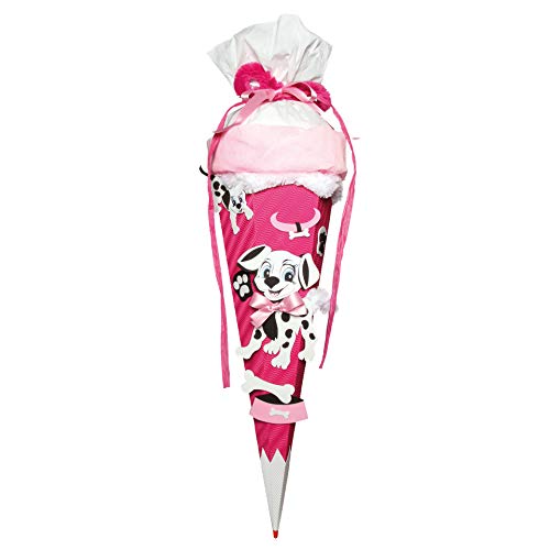 Preisvergleich Produktbild Roth Schultüten-Bastelset Dalmatiner 68cm 6-eckig Rot(h)-Spitze Kreppverschluss