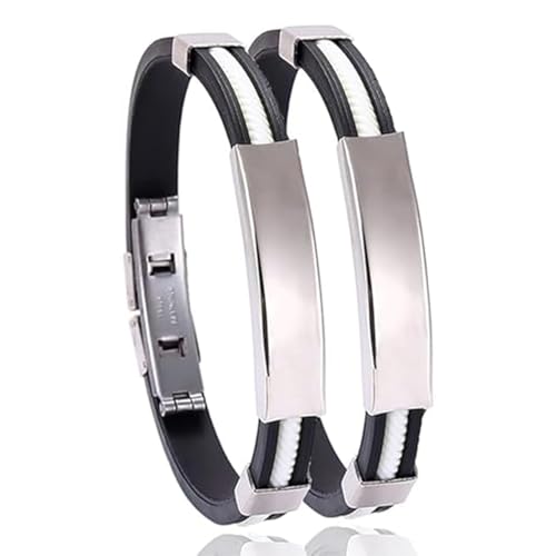 DIOWUS Randarch Titanium Wristband Pro, Apus Ion Therapeutic Lympunclog Sugarfirm Titanium Detox Lymph Unclog Overalls Adjustable Wristband Bracelet Jewelry Gift For Men Women(White+White)