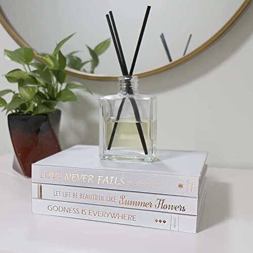 White Decorative Books For Coffee Table - 3 Hardcover Books For Decor, Faux Books For Decoration - Book Decor, Coffee Table Book Set, Fake Books For Bookshelf Decor, White Book Shelf Decor Accents #TOP2