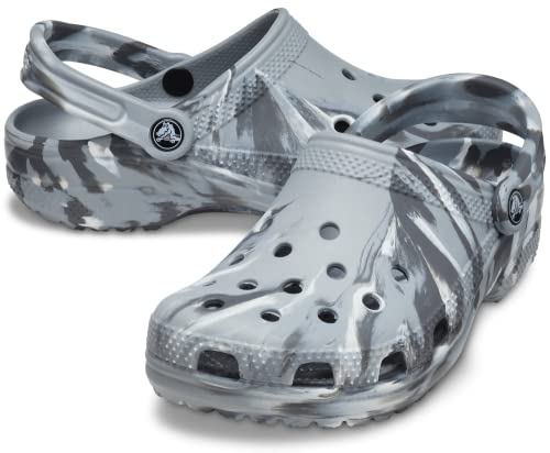 Image of Crocs Unisex Adult Classic Clog 206867-0ES Light Grey /Multi M2W4
