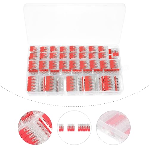 Conectores de cables eléctricos de cobre rojo compactos bloque de conexión para iluminación de techo 4