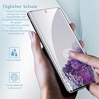 Für Samsung Galaxy S20 Plus 5G Panzer Schutz Glas (6,70 Zoll), 2 Stück Schutzfolie Glas+Kamera Schutzfolie 2 Stück, Fingerabdruck kompatibel, 9H Härte, HD Anti-Kratzen – Ansicht 2