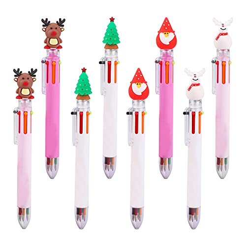 Penna a Sfera di Natale 8 Pezzi Penne di Natale