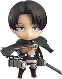 Siesdio Nendoroid Figure Q Version Attack on Titan Toy Levi Ackerman Anime Model Fan Collection Mova