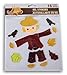 Autumn Fall Themed Gel Cling Set - Scarecrow - 16 Piece