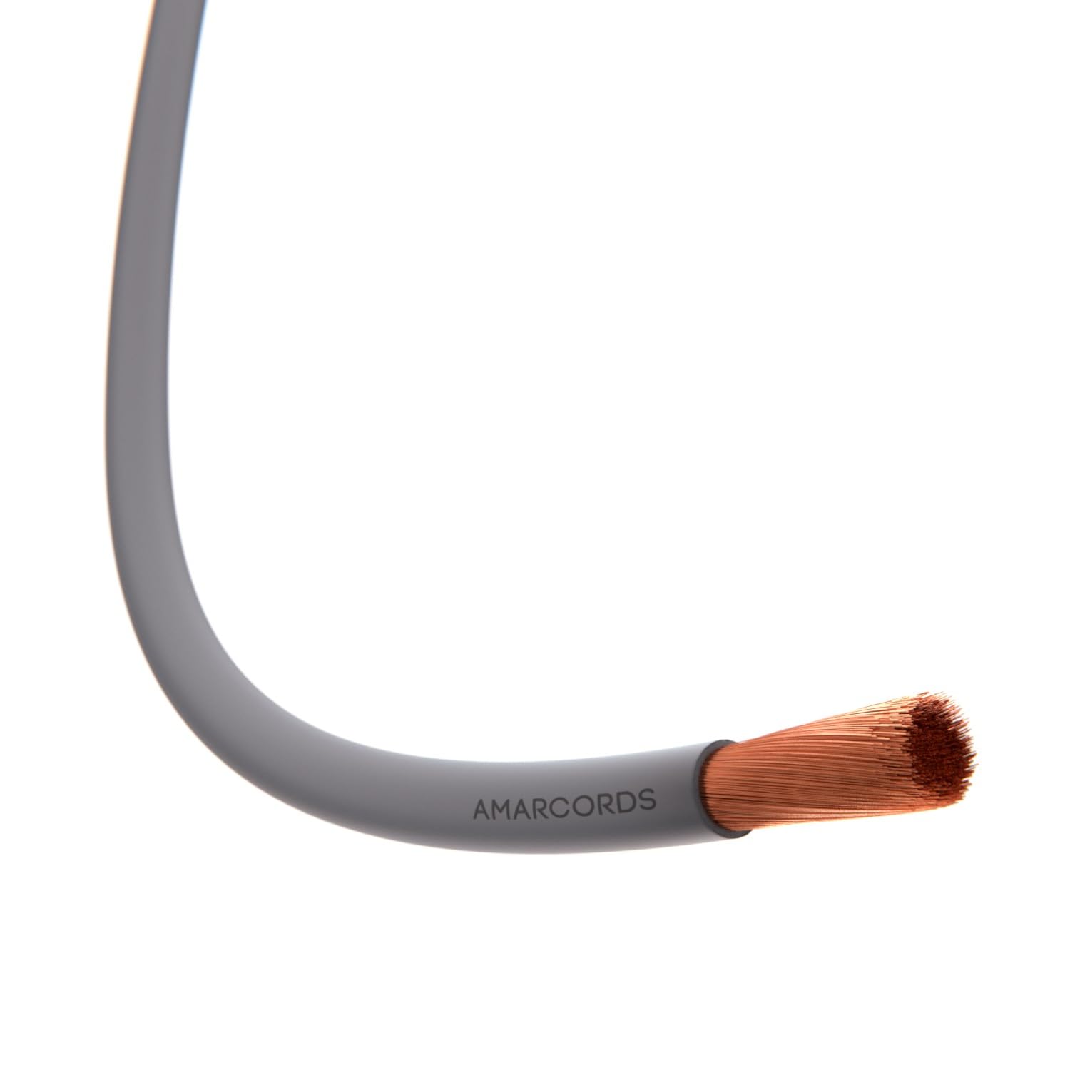 Amarcords - Cavo elettrico sezione 1x6mm colore GRIGIO. Cordina Unipolare FS17, 50 metri