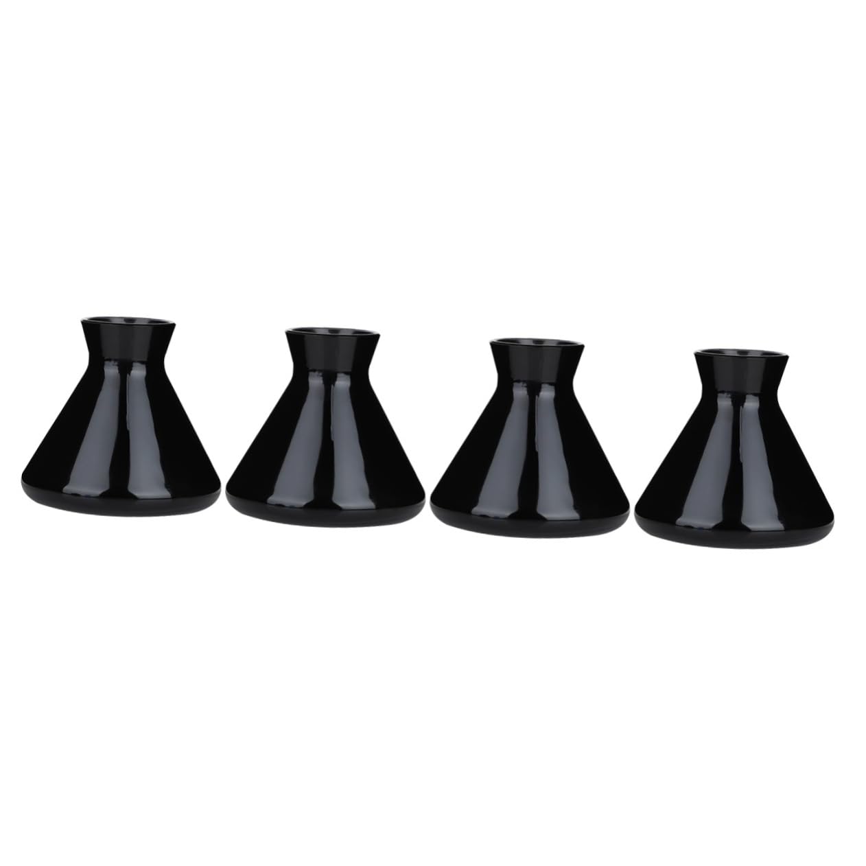 4 Stück Aromatherapie Glasflasche Leer Duftzerstäuber mit Nordischem Design Dekorative Diffusorflasche für Ätherische Öle Parfümflakon und Wohnraumdeko für Schlafzimmer und DIY