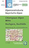 Chiemgauer Alpen, Mitte - Hochgern, Hochfelln: Wegmarkierung, Ski- und Schneeschuhrouten (Alpenvereinskarten)