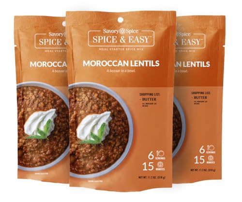 Savory Spice Moroccan Lentils Spice & Easy (3-Pack, 33.6 oz)