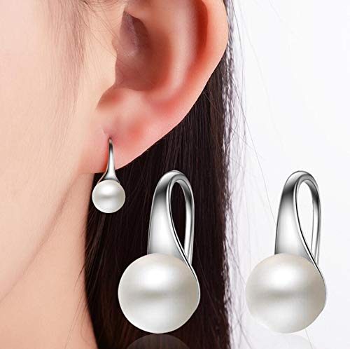 Boucles d'oreilles perles blanches 8mm, le cadeau idéal pour marquer un moment
