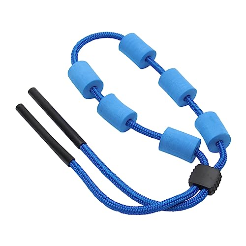 Angoily Cordón De Gafas Flotante Inflables Piscina De Flotación Soga Acollador Banda Cesta Colgante Cuerda Elástica Tubo Flotante Lona Correa De Gafas Deportivas Manos Cable Blue Espuma