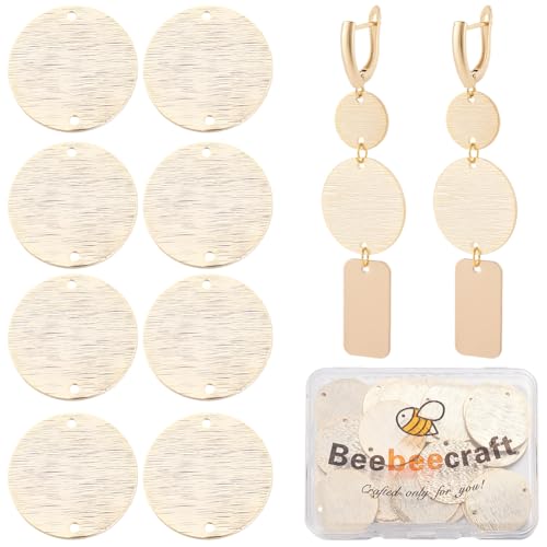 Connecteurs ronds Beebeecraft en laiton doré parfaits pour imaginer vos propres bijoux bohèmes