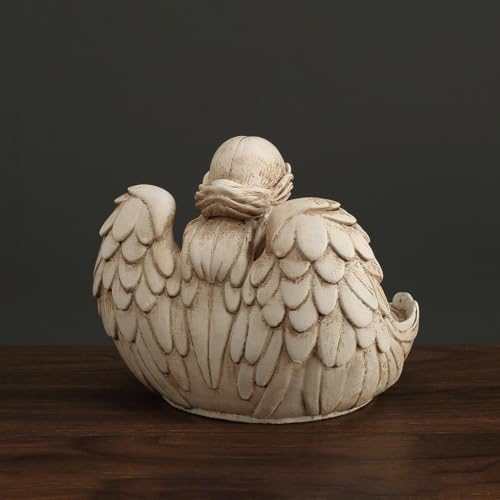 Rangement vintage en résine aile d'ange pour bijoux et clés de coiffeuse - 7