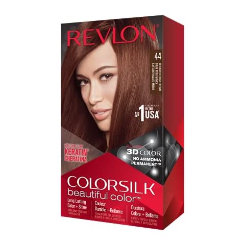 REVLON Colorsilk Permanent Hair Colour Medium Red Brown 44 Cover