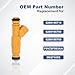 QCESEV 6Pcs Fuel Injectors Compatible with 1989-1998 Jeep Cherokee XJ, 1993-1998 Grand Cherokee, 1991-1998 Wrangler, 1987-1992 Comanche 4.0L Replacement for 0280155710 0280155700