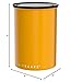 Planetary Design Airscape Stainless Steel Coffee Canister | Food Storage Container | US Patented Airtight Lid | Push Out Excess Air Preserve Food Freshness (Medium, Matte Yellow)