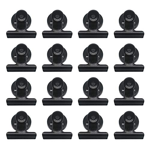 16PACK Magnetic Metal Clip,Magnetic Clips Refrigerator Magnet Refrigerator Whiteboard Wall Magnetic Memo Note Clip Metal Clip Magnets Clips Refrigerator Magnet Clamp for Clipping Photos, Pictures.