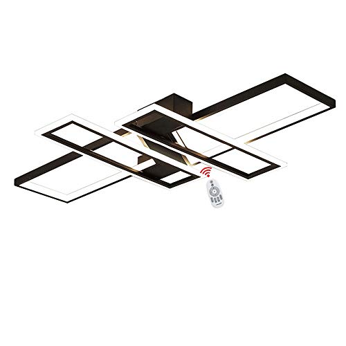 LED Lámpara Colgante Modern Lámpara de Techo de Salón Square Luz de Techo de Comedor Decoración Araña de Techo Cocina Estudio Balcón Luces Interior Oficina Lámpara [Clase de eficiencia energética A] Cover