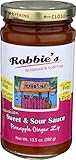 ROBBIES NATURAL PRODUCTS Hawaiian Sweet & Sour Sauce, 13.5 OZ