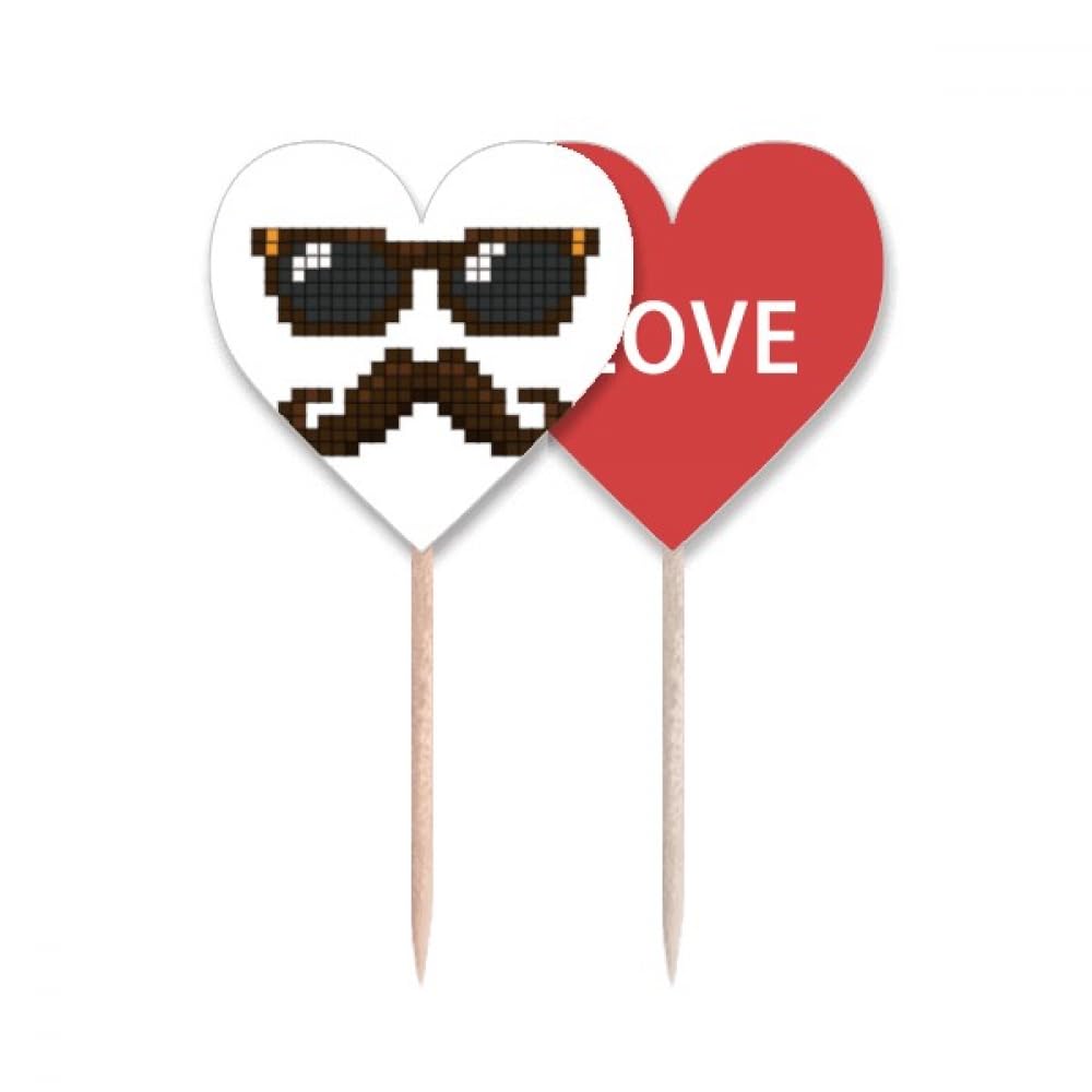 Lunettes de soleil barbe homme pixel pour animer un buffet de fête fade facilement