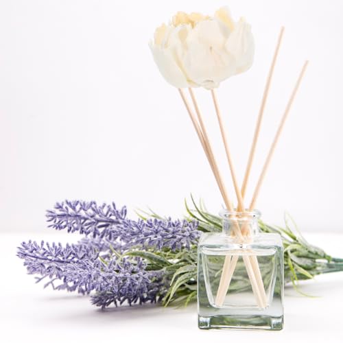 Difusor aromático eléctrico flor artificial blanco miniatura 7