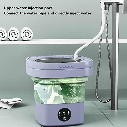 Máquina de Lavar, Máquina de Lavar Portátil de 6,5 L e Centrifugação 100‑240 V Com Tubo de água para