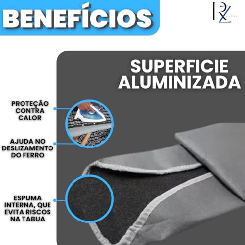 Capa Forro Térmico Tábua De Passar Roupa 1,20 X 45cm