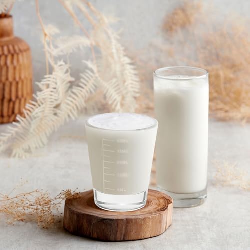 Vaso medidor de vidrio con asa 600 ml transparente miniatura 5