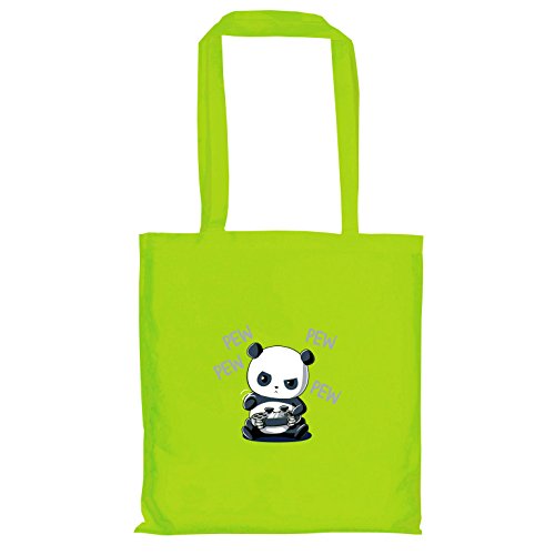 Preisvergleich Produktbild Texlab - Gaming Panda - Stoffbeutel, apfelgrün