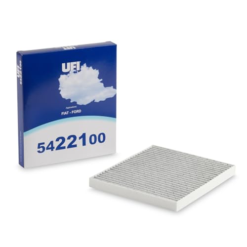 UFI Filters, Filtro Abitacolo ai Carboni Attivi 54.221.00, Filtro Abitacolo per Ricambio, Adatto a Auto, Applicabile su Diversi Modelli Abarth, Fiat e Ford