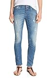 tolle Used Effekte edc by ESPRIT Damen Slim Jeanshose fit, Gr. W31, Blau (C LIGHT BLUE 956)
