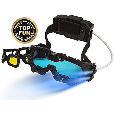 مجموعة SpyX / Micro Gear + نظارات المهام الليلية - 4 أدوات ضرورية متصلة بحزام قابل للتعديل + نظارات LED Light Beams! العميل الصغير المفضل والمثالي لمجموعة معدات التجسس الخاصة بك!